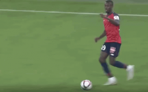 Soccer Players With Credit Mutuelle Sign GIF