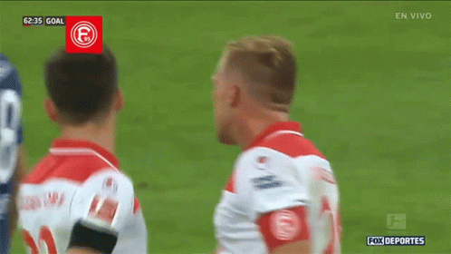 Soccer Players With Dusseldorf Shirts GIF