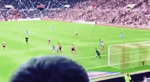 Soccer Players With Hyam On Shirt Back GIF