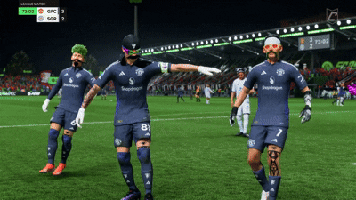 Soccer Players With Scoreboard 73-02 GIF