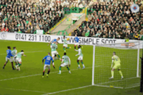 Soccer Players With Simple Scot Banner