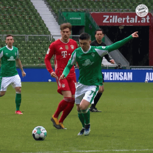 Soccer Players With Zillertal Sign