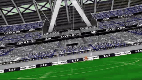 Soccer Stadium With Cotr D'Or Banner