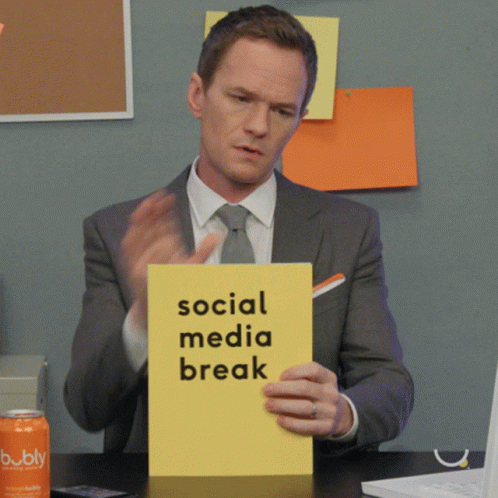 Social Media Break GIF