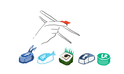 Social Media Icon Food Art GIF