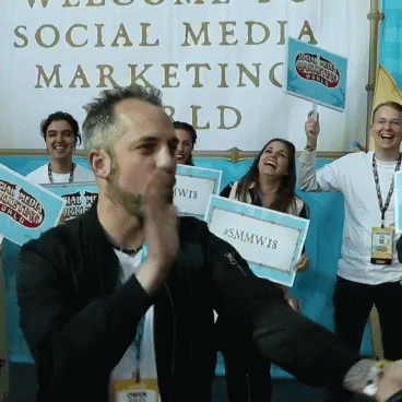 Social Media Marketing World Sign GIF