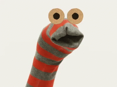 Sock Puppet Talking GIF