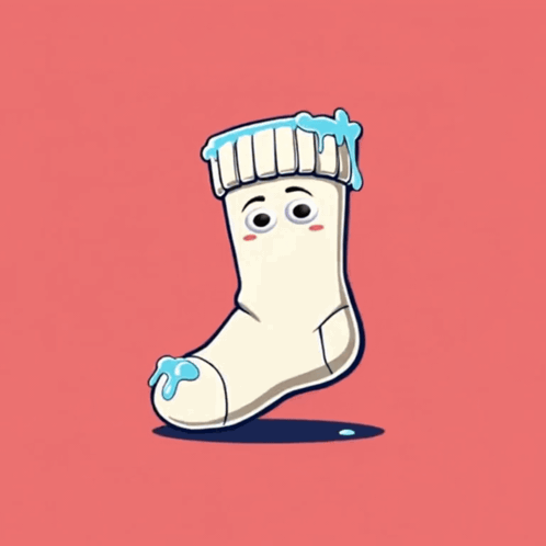 Sock With Face Saying $ Moist to the Moon