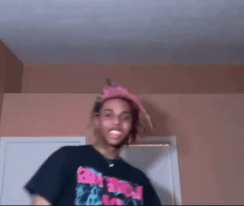 Sofaygo Pink Hair Rapping Home Studio GIF