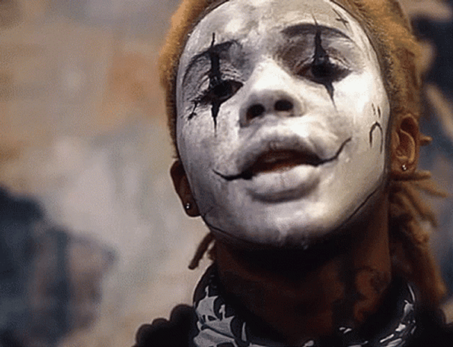 Sofaygo Clown Face Paint Music Video GIF