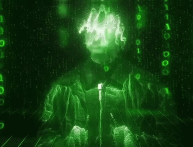 Sofaygo Neon Green Matrix Effect GIF