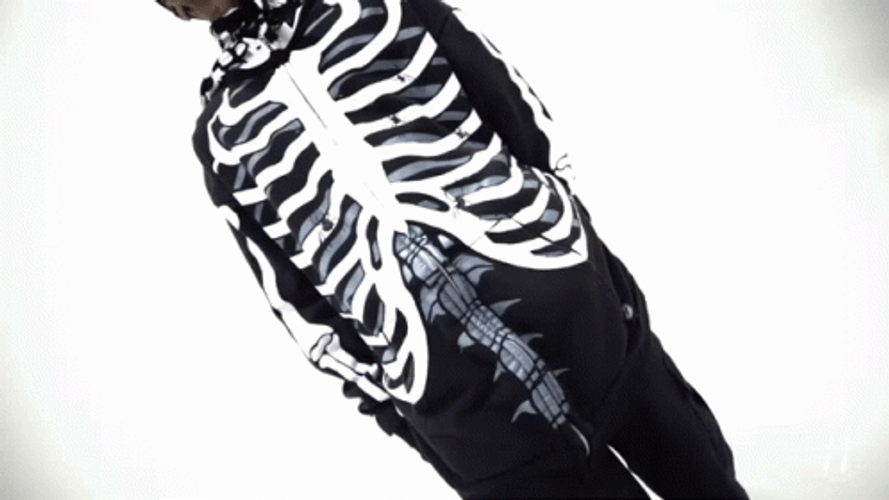 Sofaygo Skeleton Suit Stop Action GIF