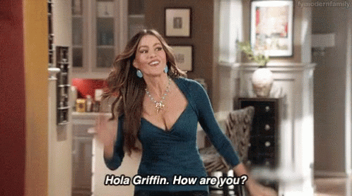 Holla Griffin, How Are You Sofia Vergara GIF