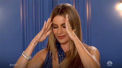 Sofia Vergara Trying To Concentrate GIF