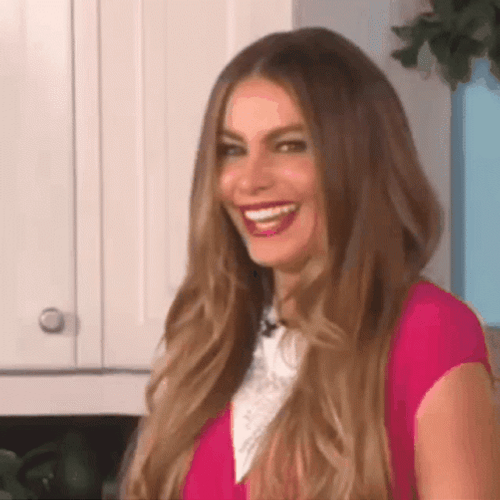 Sofia Vergara Laughing Hard GIF