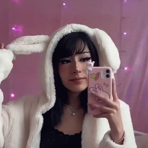 Soft Aesthetic Bunny Hat Cute GIF