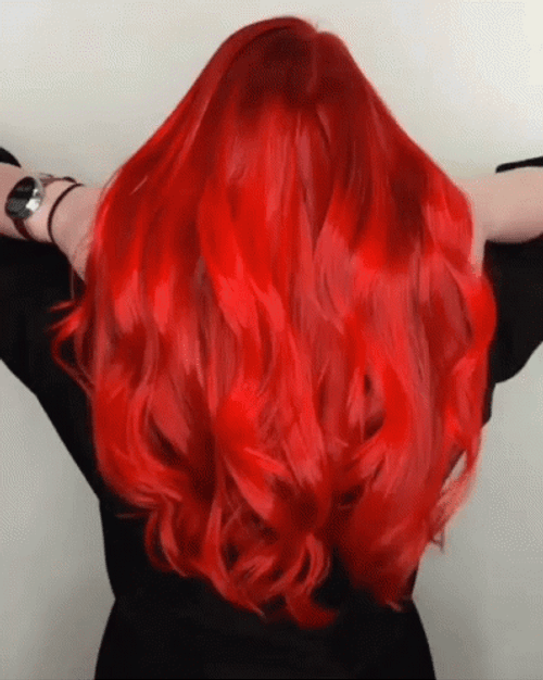 Soft And Wavy Red Hair GIF