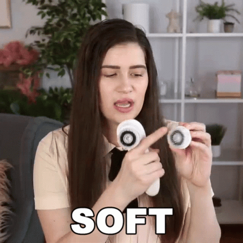 Soft Facial Cleansing Brush GIF