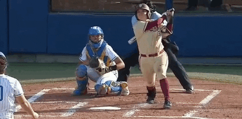 Softball Game Westfield College Homerun Hit GIF