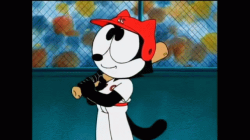 Softball Player Felix The Cat GIF