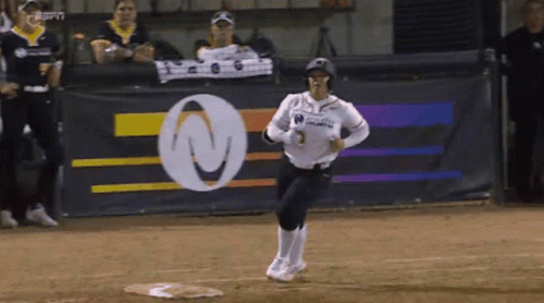 Softball Player in White Jersey Atlanta