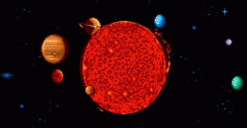 Solar System Scorching Sun GIF