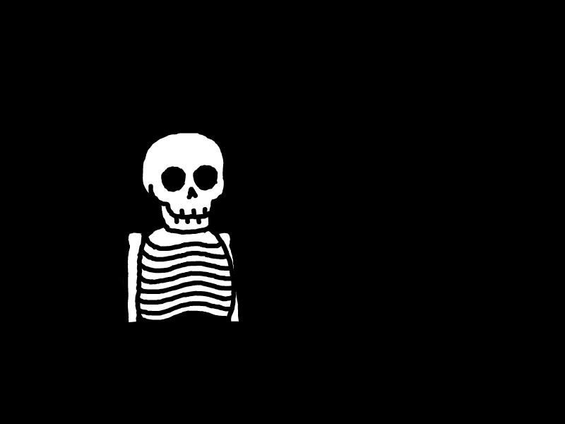 Solar System Skeleton Blast GIF