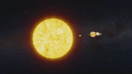 Solar System Zoom In GIF