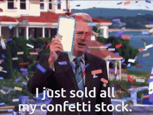 Sold Confetti Stock GIF