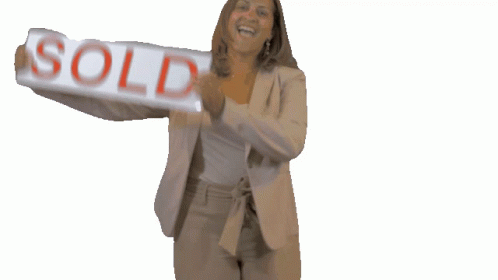 Sold House Happy Woman GIF