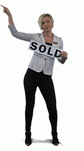 Sold Woman Happy Dance GIF
