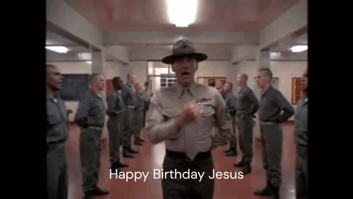 Soldier Dancing Happy Birthday Jesus