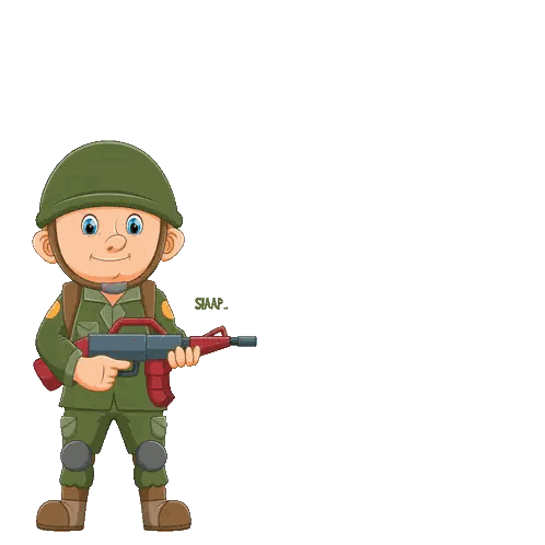 Soldier Holding Gun Siaap