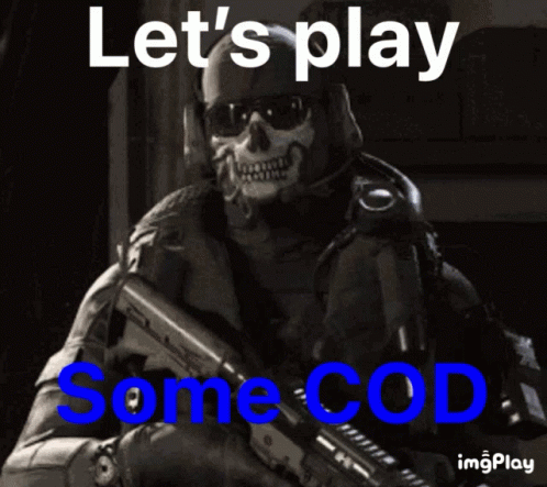 Soldier Saying Let's Play Some Cod GIF