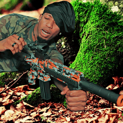 Soldier Shooter On Ground GIF