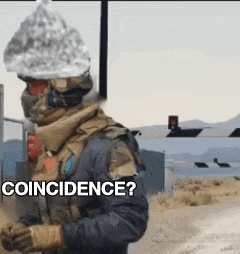 Soldier With Bag On Head Saying Coincidence GIF
