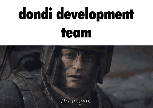 Soldier with Dondi Development Team Text