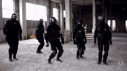 Soldiers Dancing With VKcomfreelord Watermark GIF