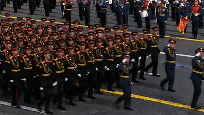 Soldiers Marching in Parade