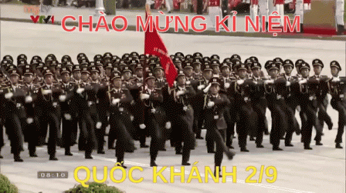 Soldiers Marching in Parade at 8:10