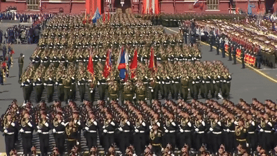 Soldiers Marching in Parade