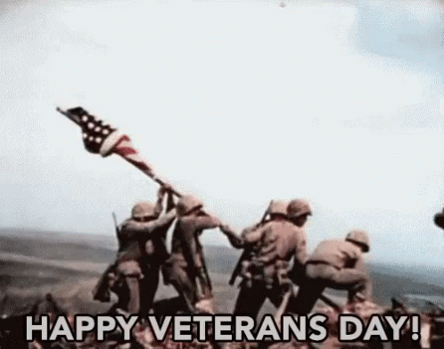 Soldiers Raising Flag on Hill