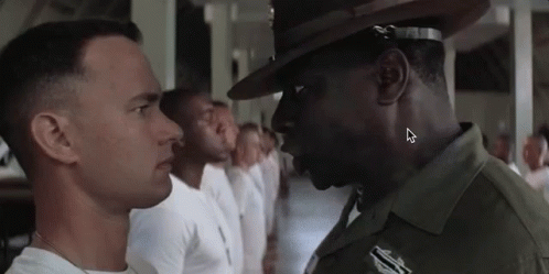 Soldiers Standing in Line