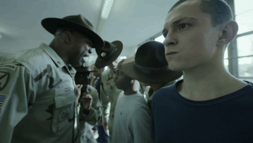 Soldiers With Cole On Uniform GIF