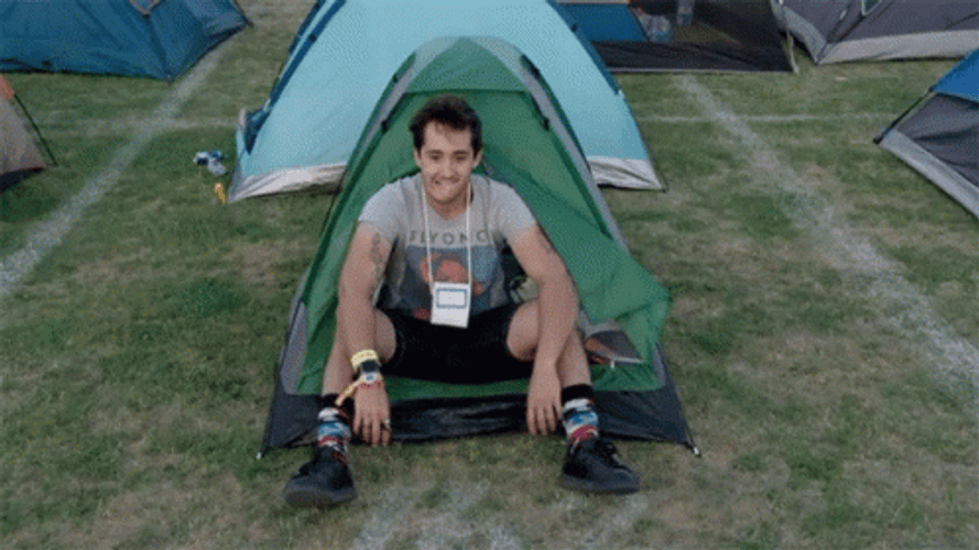 Solo Camping In The Rain GIF