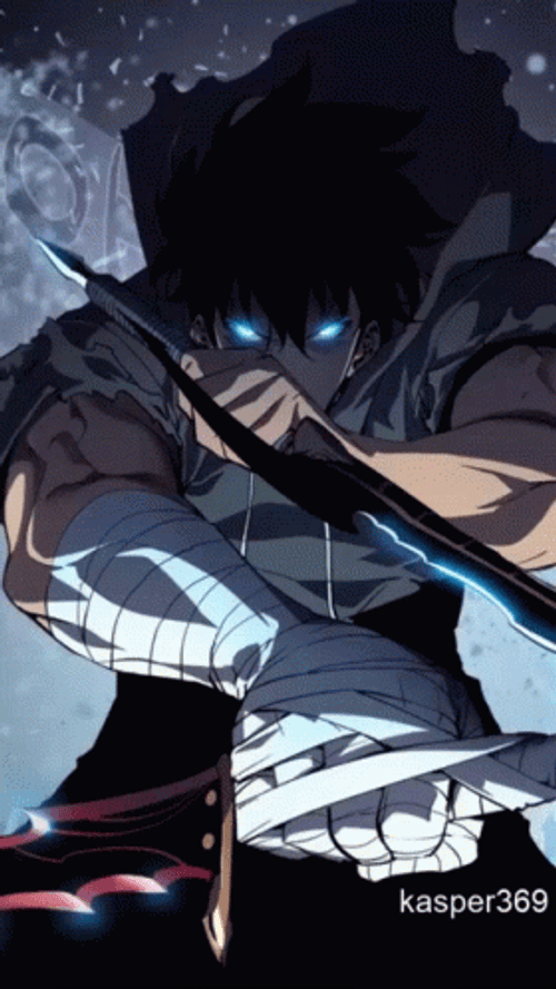 Solo Leveling Holding Blades GIF