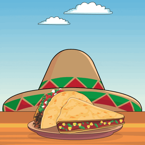 Sombrero and Taco on Plate