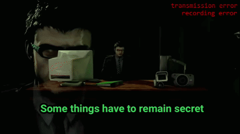 some things have to remain secret written in green