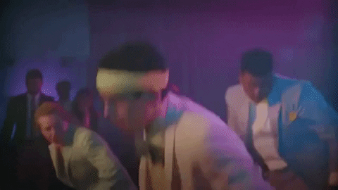 Someone Dancing Beautifully Wearing Glasses And Headband GIF