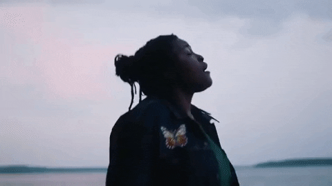 Someone Dancing Near The Ocean GIF